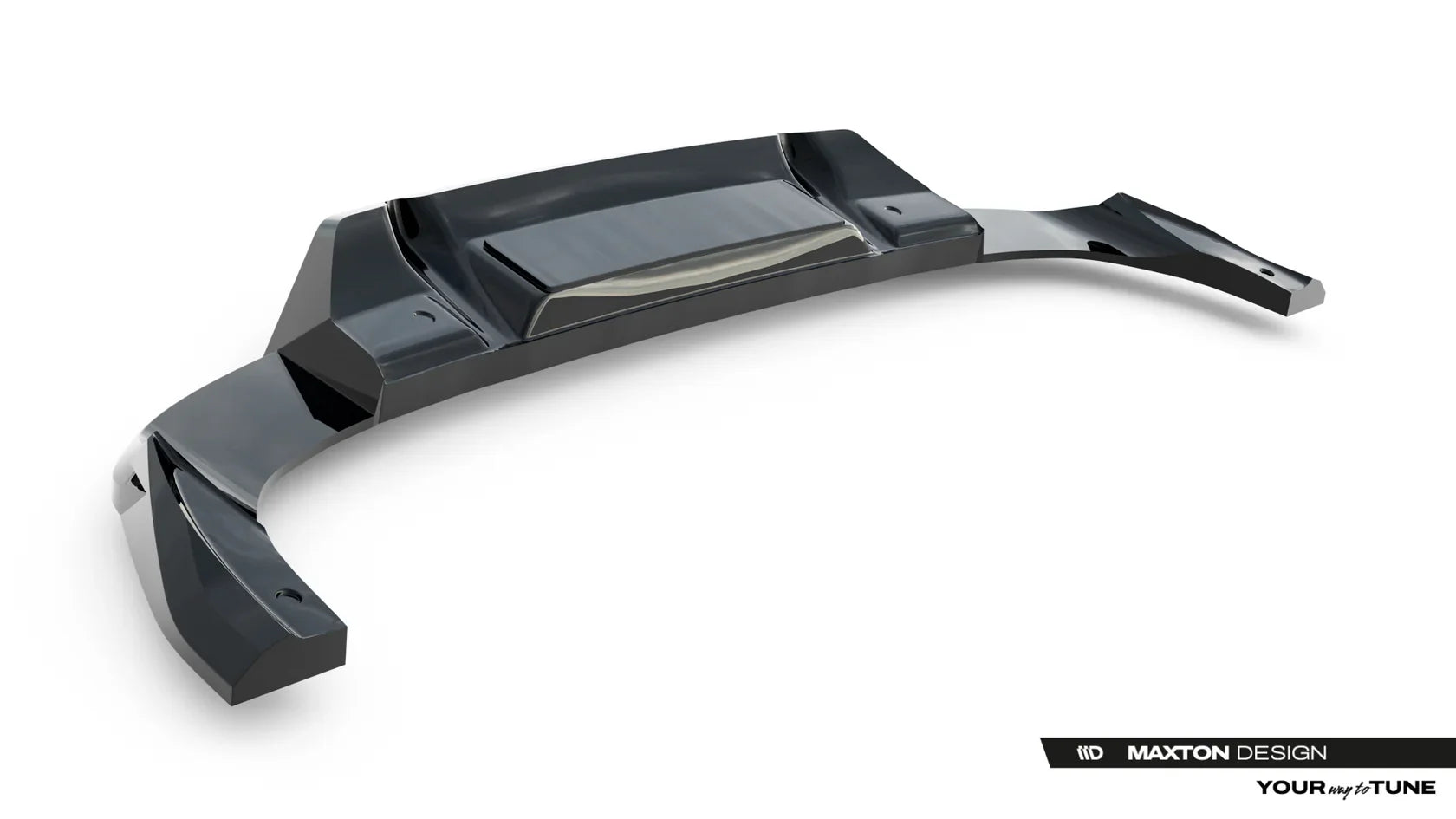 Central Rear Splitter for Audi SQ5 Sportback / SUV Mk3 by Maxton Design