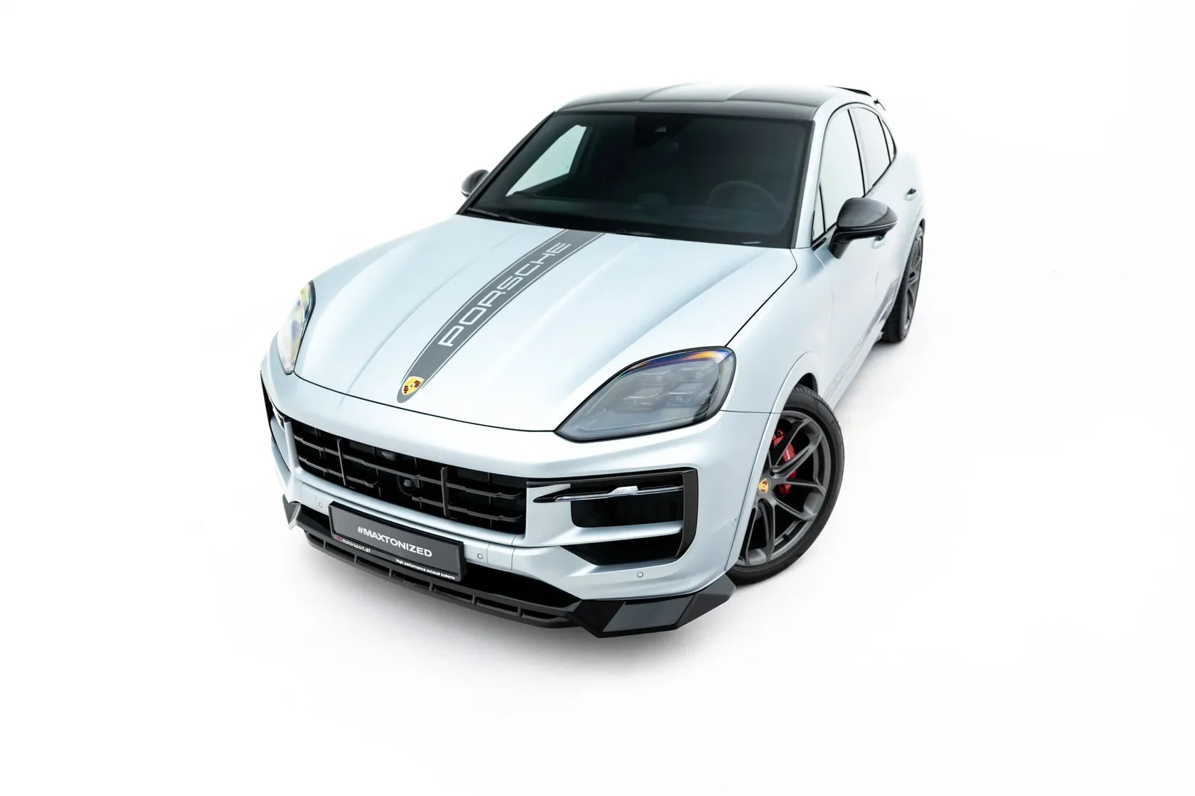 Maxton Design Frontlippe / Frontsplitter für Porsche Cayenne GTS / Turbo Sport Pack / Turbo E-Hybrid GT Pack Coupe Mk3 Facelift