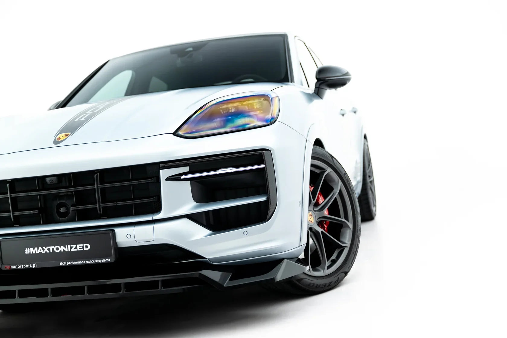 Maxton Design Frontlippe / Frontsplitter für Porsche Cayenne GTS / Turbo Sport Pack / Turbo E-Hybrid GT Pack Coupe Mk3 Facelift