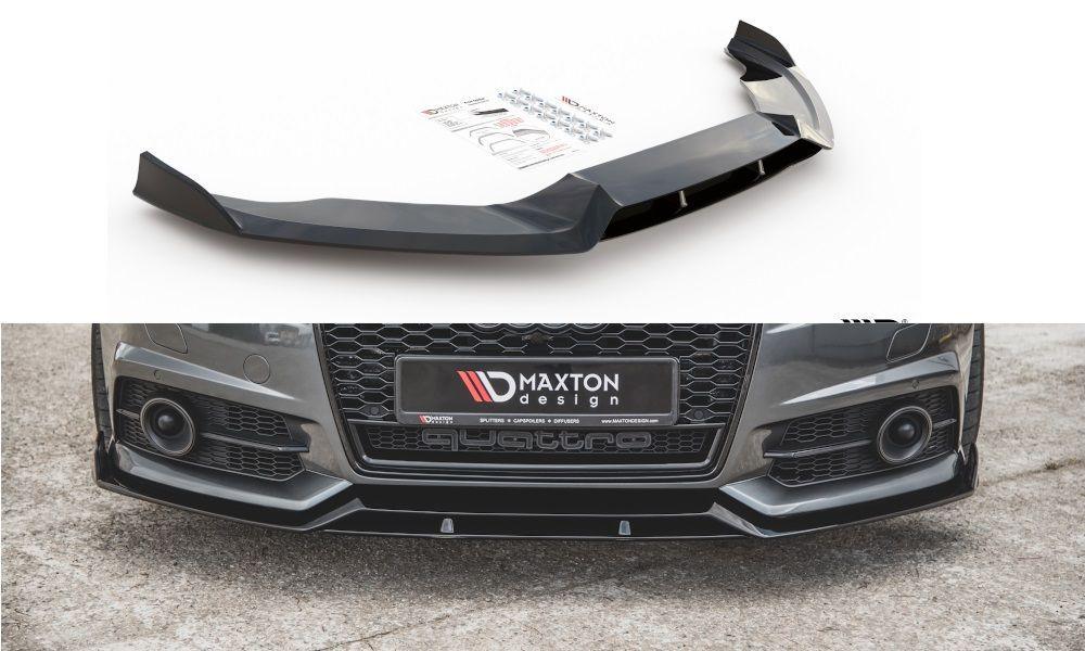 Front Lippe / Front Splitter / Frontansatz für Audi S6 / A6 S-Line C7 FL von Maxton Design - UPGRADEMYCAR