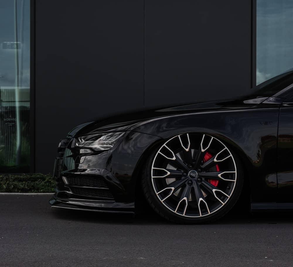 Front Lippe / Front Splitter / Frontansatz für Audi S7 / A7 S-Line C7 FL von Maxton Design - UPGRADEMYCAR