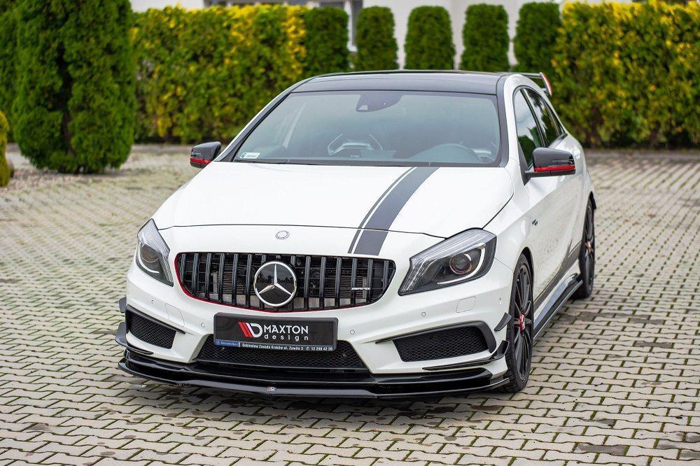 Front Lippe / Front Splitter / Frontansatz für Mercedes Benz A-Klasse A45 AMG W176 von Maxton Design - UPGRADEMYCAR