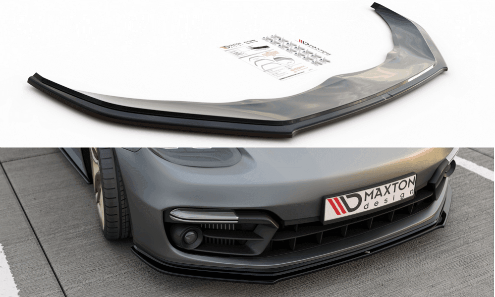 Front Lippe / Front Splitter / Frontansatz für Porsche Panamera Turbo / GTS 971 von Maxton Design - UPGRADEMYCAR