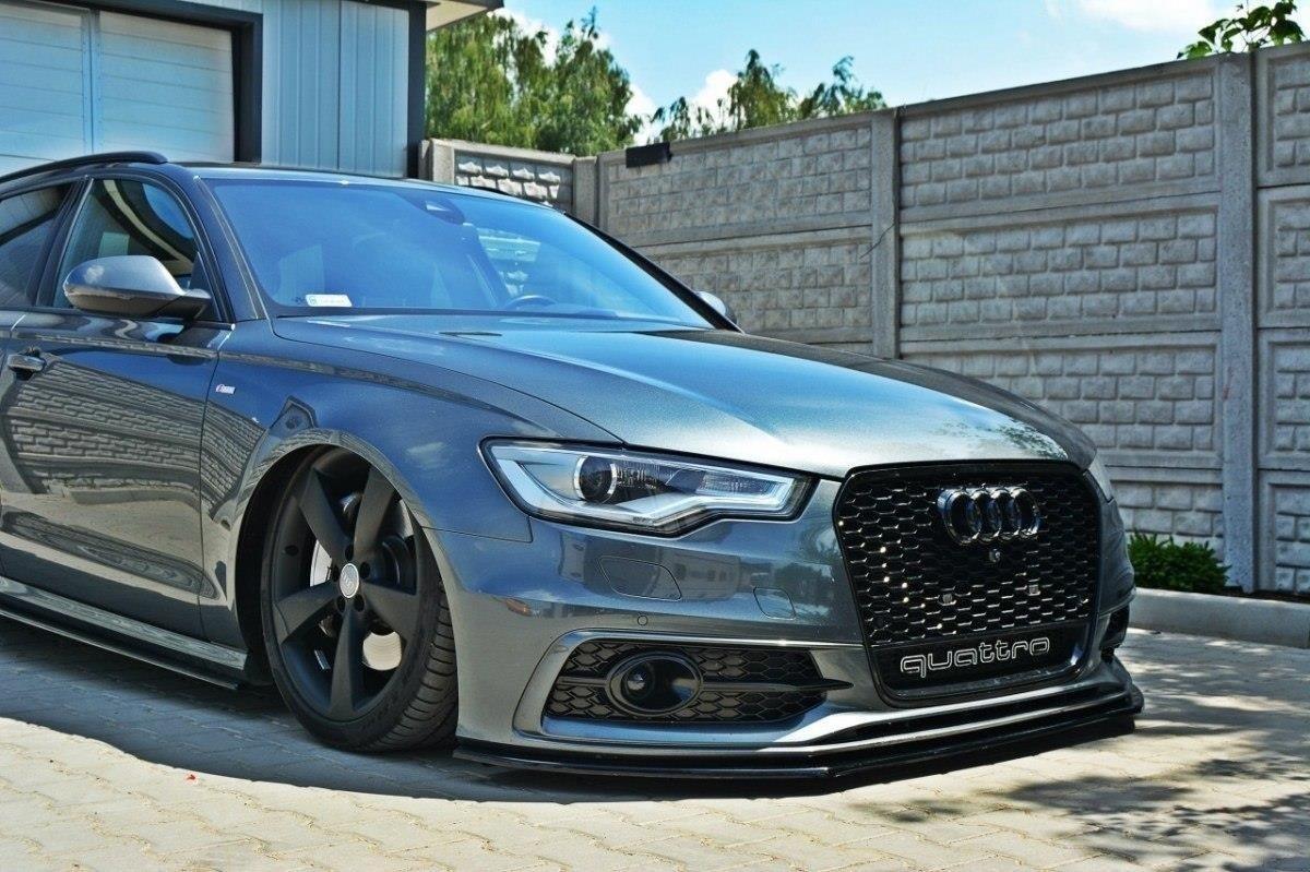 Front Lippe / Front Splitter / Frontansatz V.1 Audi S6 / A6 S-line C7 von Maxton Design
