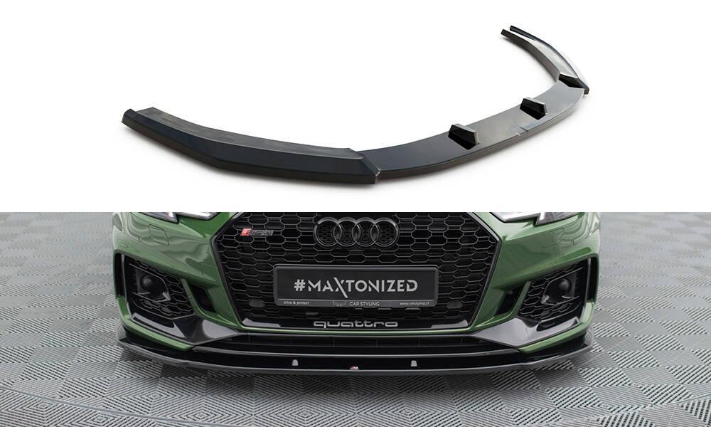 Front Lippe / Front Splitter / Frontansatz V.1 für Audi RS4 B9 von Maxton Design - UPGRADEMYCAR