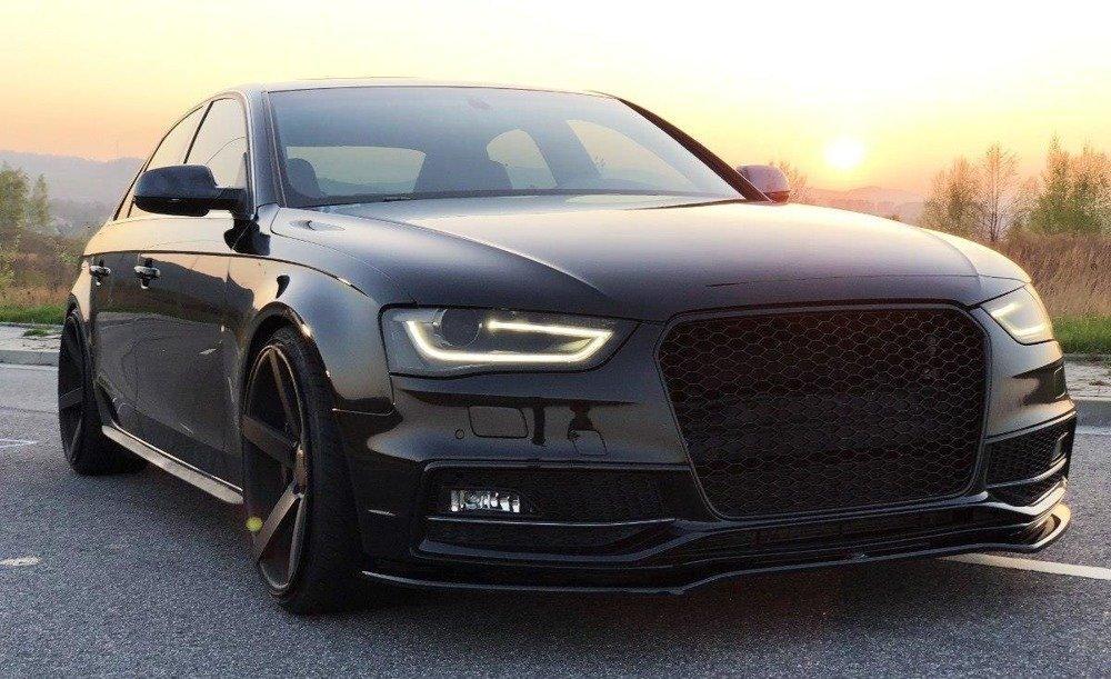 Front Lippe / Front Splitter / Frontansatz V.2 für Audi A4 B8 Facelift S-Line von Maxton Design