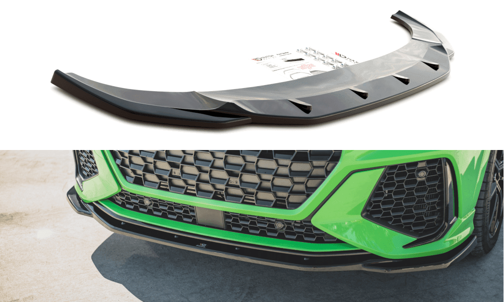 Front Lippe / Front Splitter / Frontansatz V.2 für Audi RSQ3 (F3) von Maxton Design - UPGRADEMYCAR