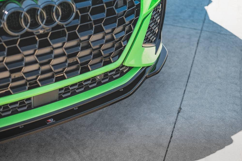 Front Lippe / Front Splitter / Frontansatz V.2 für Audi RSQ3 (F3) von Maxton Design - UPGRADEMYCAR