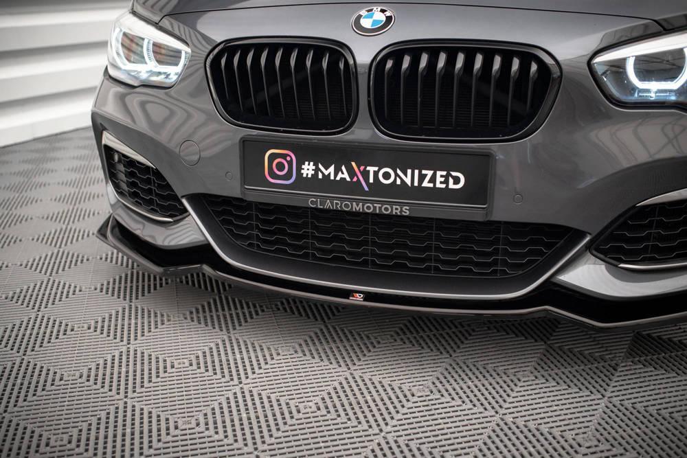 Front Splitter / Cup Schwert / Frontansatz V.2 für BMW 1 F20/F21 M-Power Facelift von Maxton Design