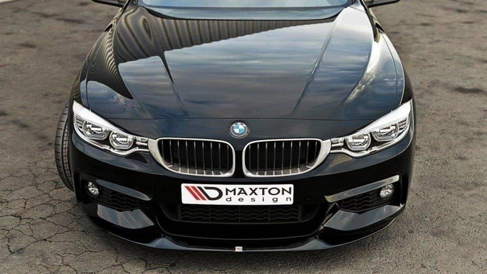 Front Lippe / Front Splitter / Frontansatz V.2 für BMW 4er F32 M-Paket (GTS-LOOK) von Maxton Design - UPGRADEMYCAR
