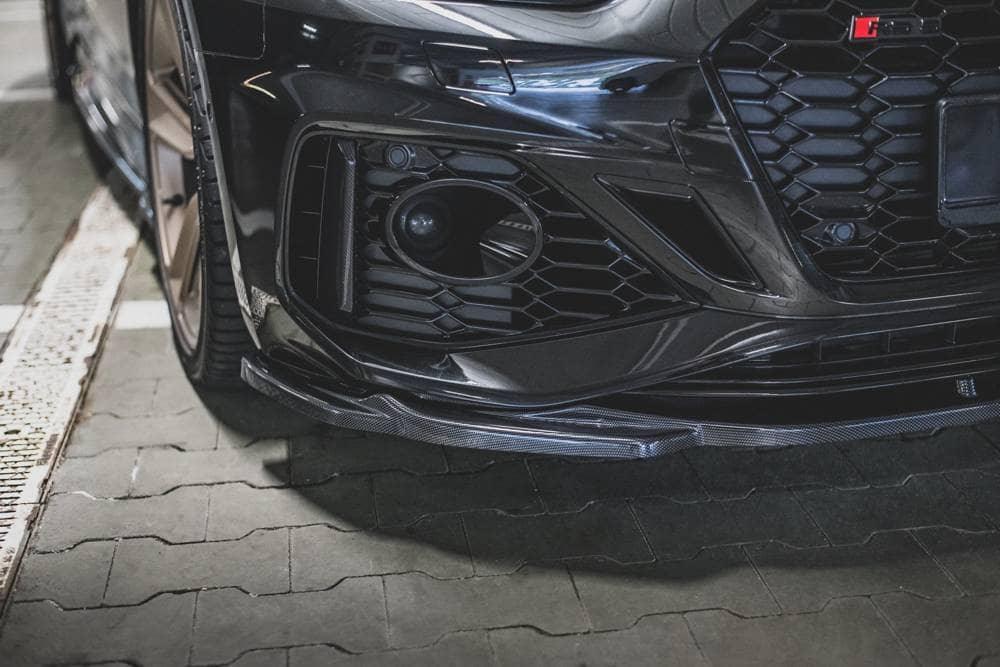Front Lippe / Front Splitter / Frontansatz V.3 für Audi RS5 F5 Facelift von Maxton Design - UPGRADEMYCAR