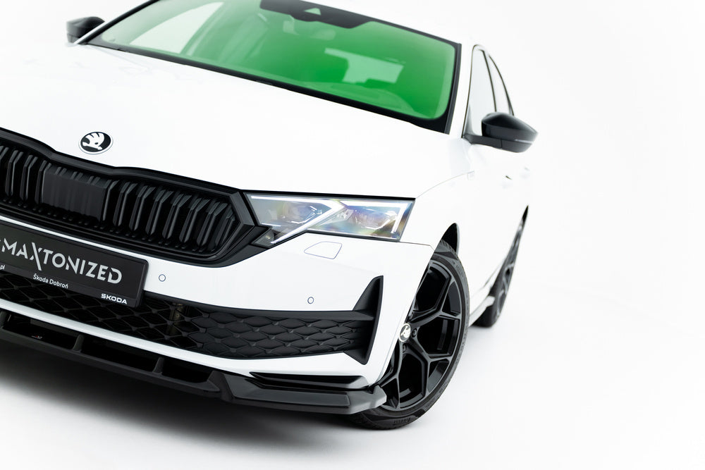 Frontlippe / Frontsplitter / Frontansatz für Skoda Octavia Sportline Liftback / Combi Mk4 Facelift von Maxton Design