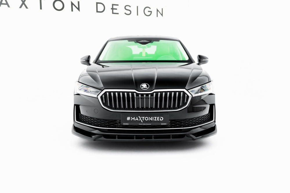 Frontlippe / Frontsplitter / Frontansatz V.2 für Skoda Superb Mk4 von Maxton Design