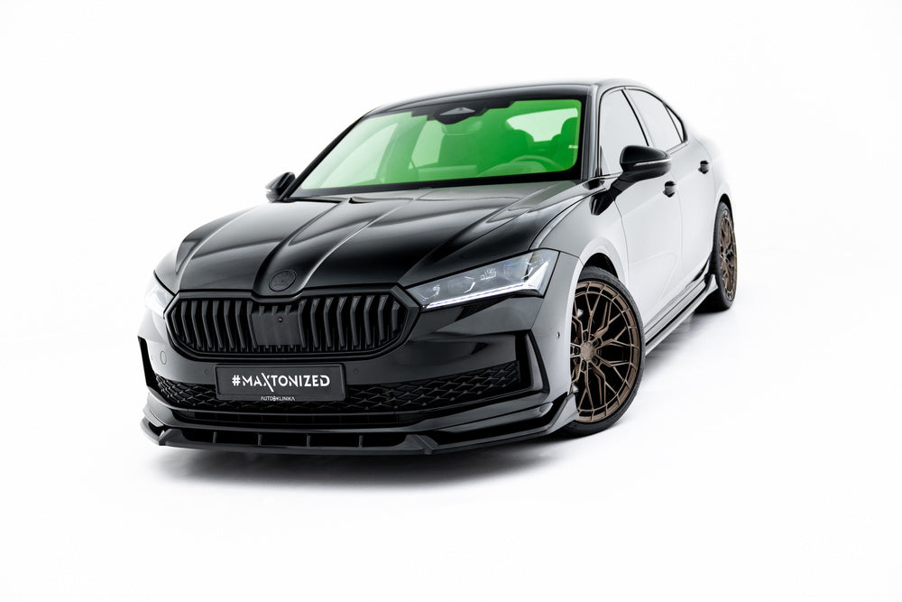 Frontlippe / Frontsplitter / Frontansatz V.2 für Skoda Superb Sportline Mk4 von Maxton Design