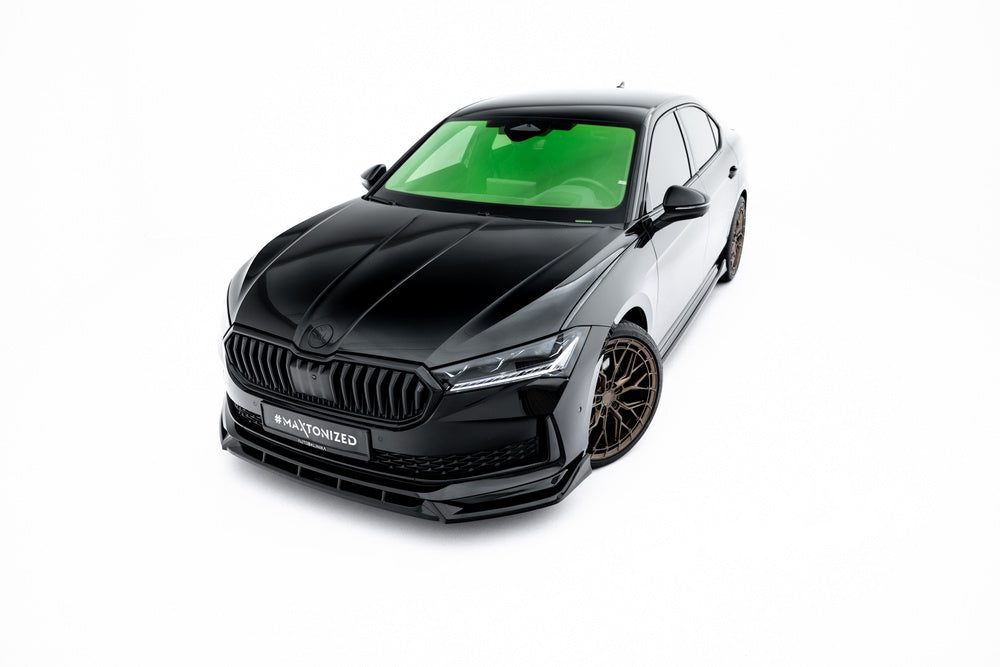 Frontlippe / Frontsplitter / Frontansatz V.2 für Skoda Superb Sportline Mk4 von Maxton Design
