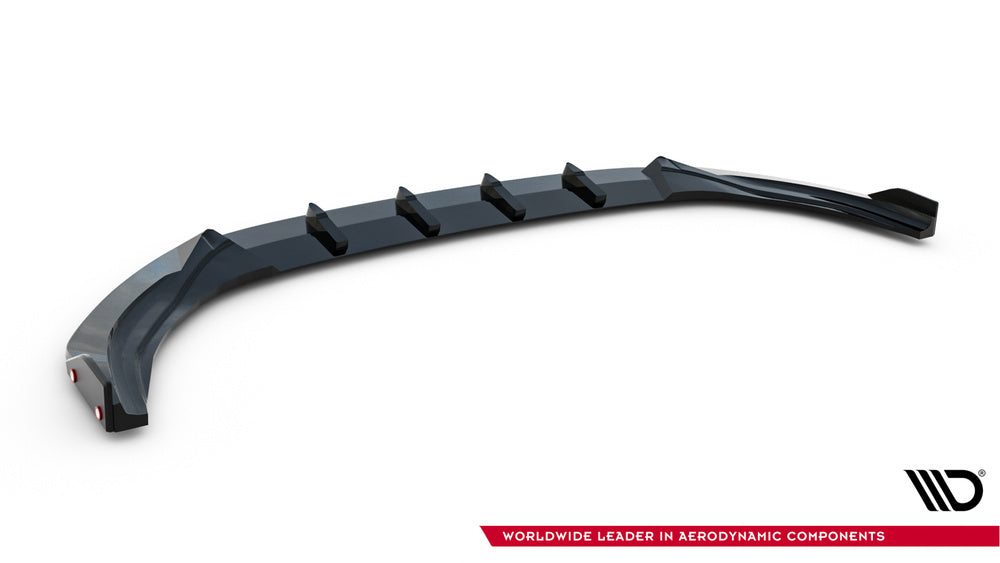 Frontlippe / Frontsplitter / Frontansatz V.3 mit Flap für VW Golf R Mk8 Facelift von Maxton Design