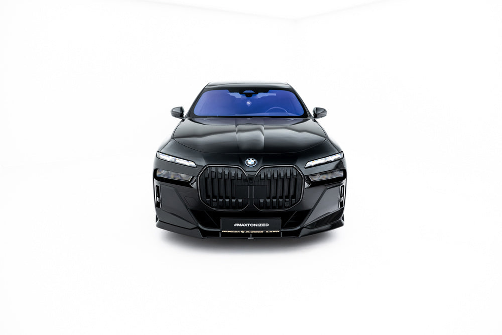 Frontlippe / Frontsplitter / Frontansatz V.4 für BMW 7 G70 M-Paket / M760e / I7 M-Paket von Maxton Design