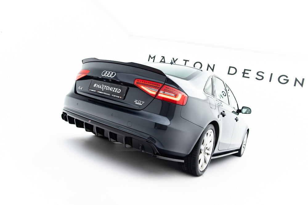 Seitliche Heck Diffusor Erweiterung für Audi A4 B8 Facelift von Maxton Design