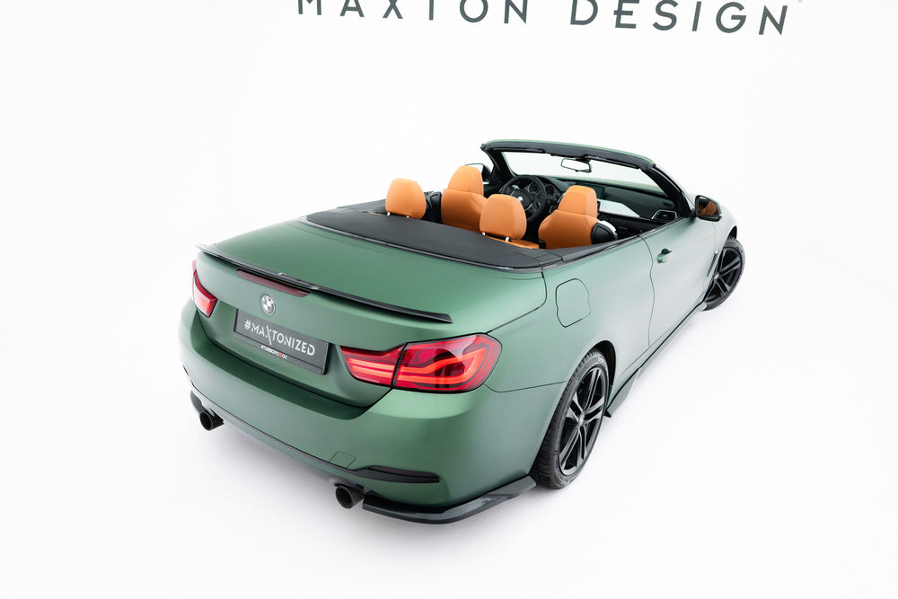 Seitliche Heck Diffusor Erweiterung für BMW 4 Cabrio / Coupe F33 / F32 von Maxton Design
