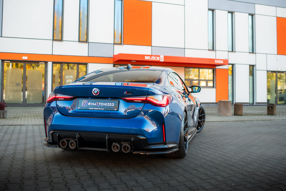 Seitliche Heck Diffusor Erweiterung V.2 für BMW M4 G82 / G82 Facelift von Maxton Design