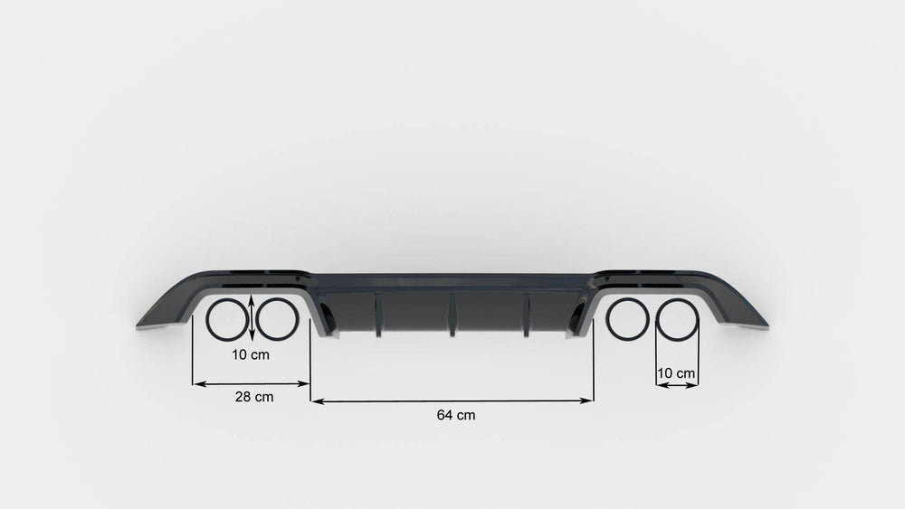 Heckdiffusor für VW Golf R MK7 von Maxton Design