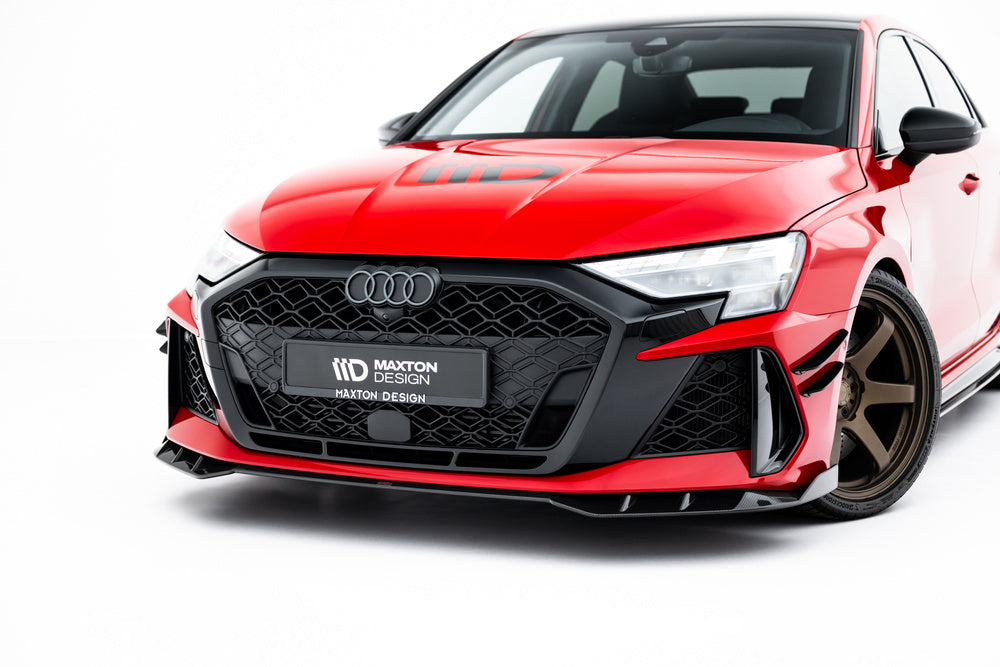 Carbon Frontlippe / Frontsplitter / Frontansatz für Audi RS3 Limousine 8Y Facelift von Maxton Design
