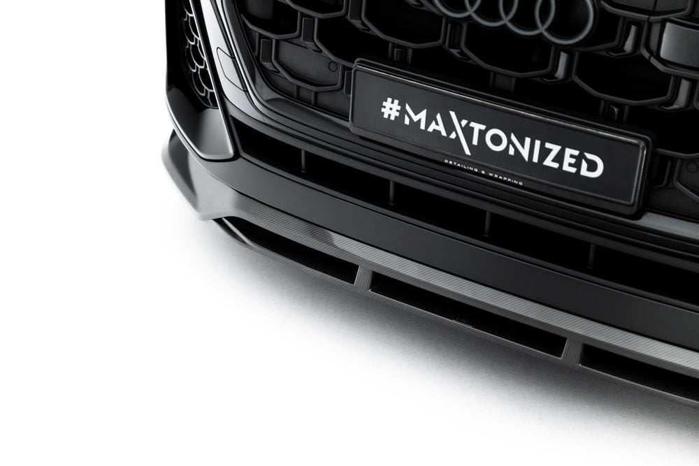 Carbon Frontlippe / Frontsplitter / Frontansatz für Audi SQ8 / Q8 S-Line Mk1 Facelift von Maxton Design