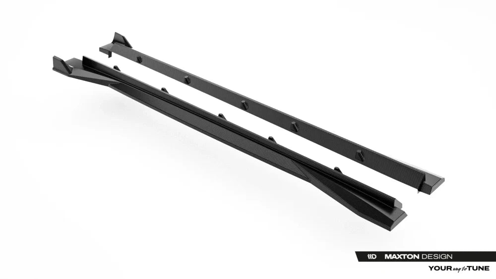 Carbon Seitenschweller Erweiterung für Audi RSQ8 Mk1 Facelift von Maxton Design