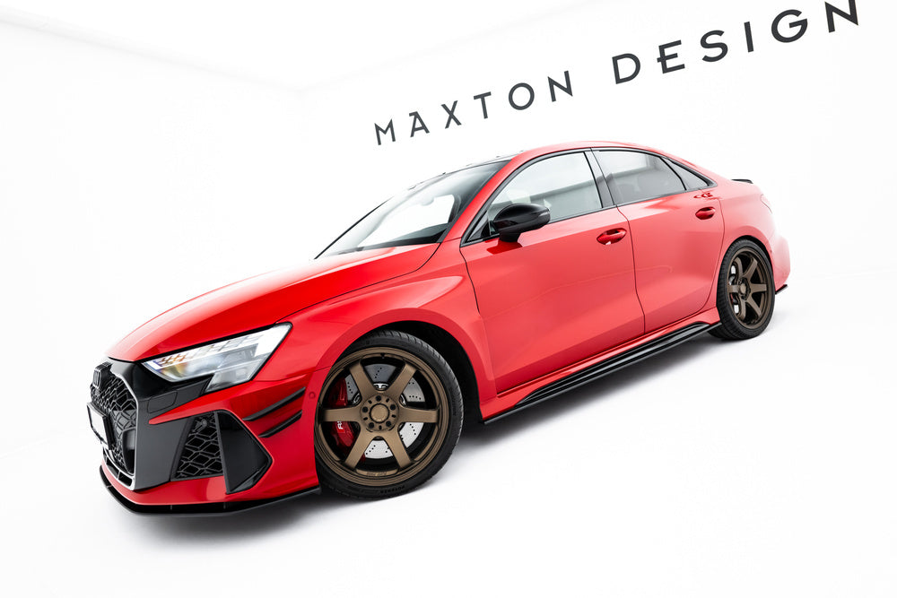 Seitenschweller Erweiterung Street Pro für Audi RS3 8Y Limousine Facelift von Maxton Design