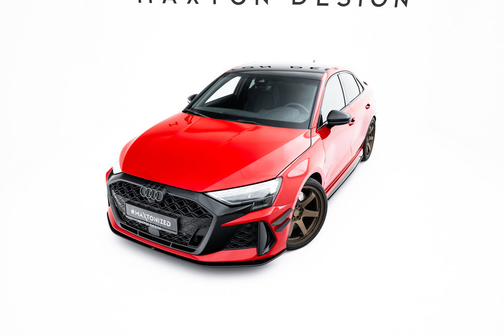 Frontlippe / Frontsplitter / Frontansatz Street Pro für Audi RS3 8Y Facelift von Maxton Design