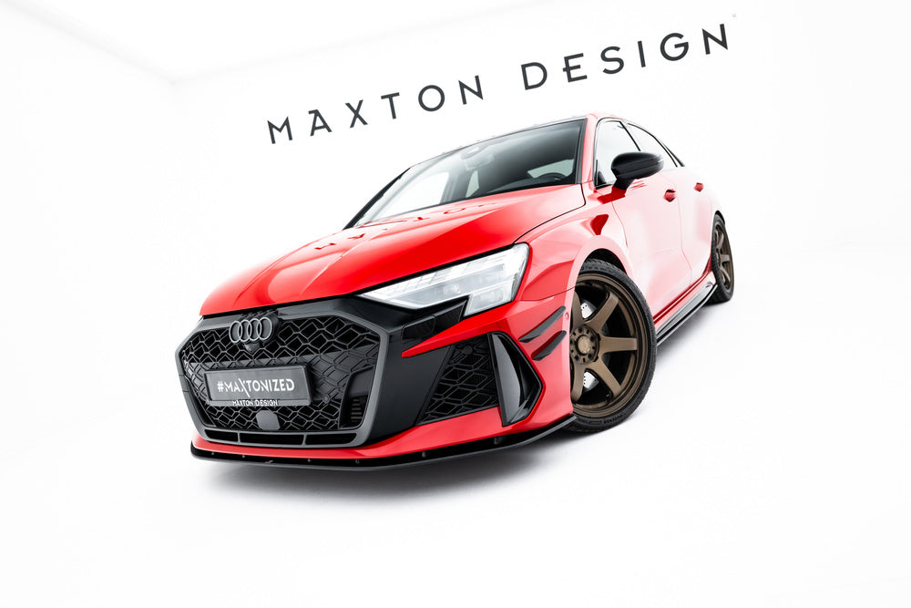 Frontlippe / Frontsplitter / Frontansatz Street Pro für Audi RS3 8Y Facelift von Maxton Design