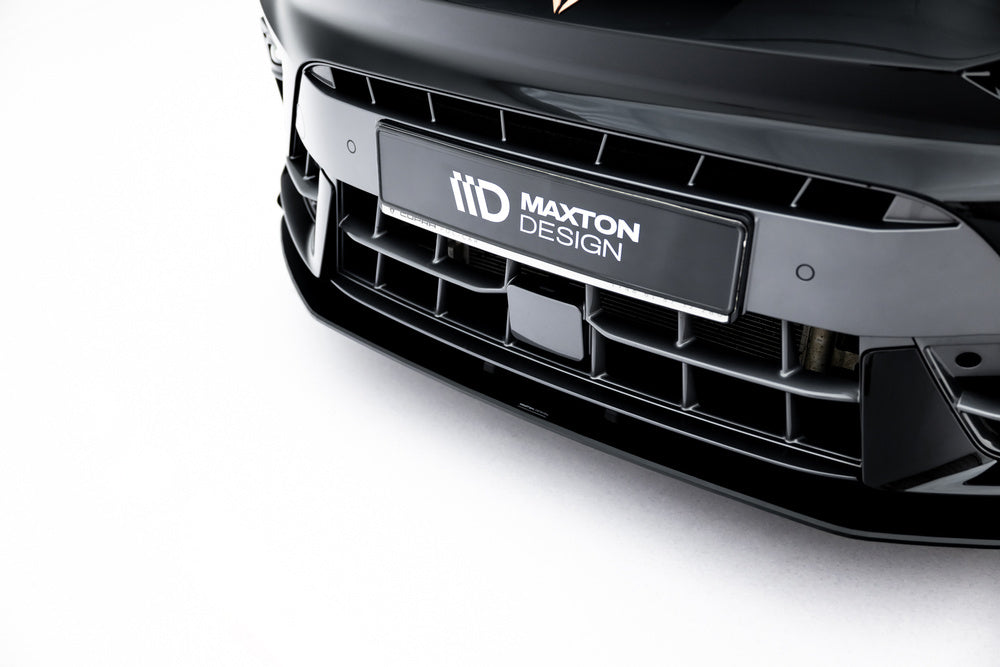 Frontlippe / Frontsplitter / Frontansatz Street Pro mit Flaps für Cupra Leon ST / Hatchback Mk1 Facelift von Maxton Design