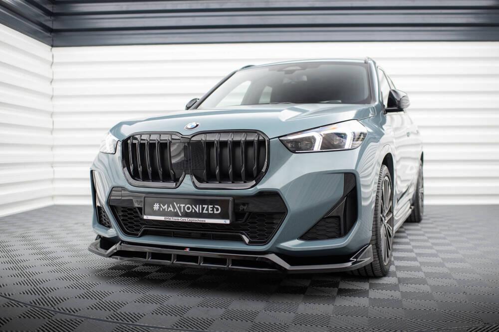 Front Lippe / Front Splitter / Frontansatz für BMW X1 U11 M-Paket von Maxton Design