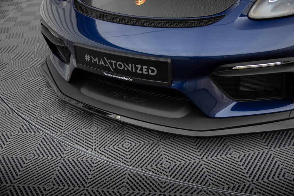 Front Lippe / Front Splitter / Frontansatz für Porsche 718 Cayman GT4 RS 982 von Maxton Design