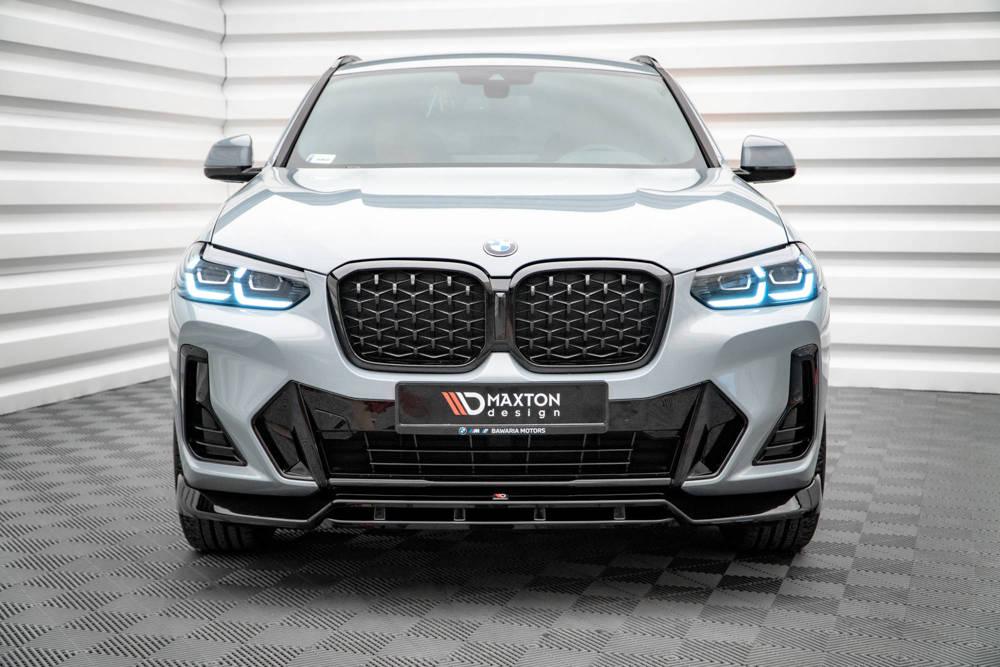 Front Splitter / Cup Schwert / Frontansatz V.1 für BMW X4 G02 Facelift M-Paket von Maxton Design