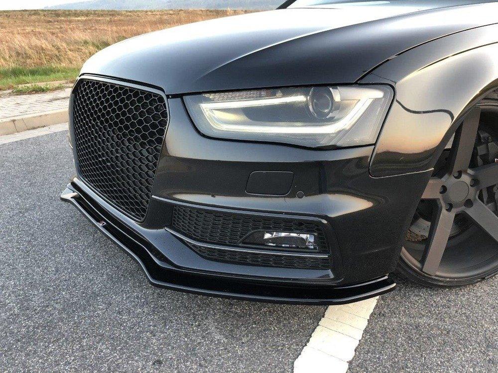 Front Lippe / Front Splitter / Frontansatz V.2 für Audi A4 B8 Facelift S-Line von Maxton Design