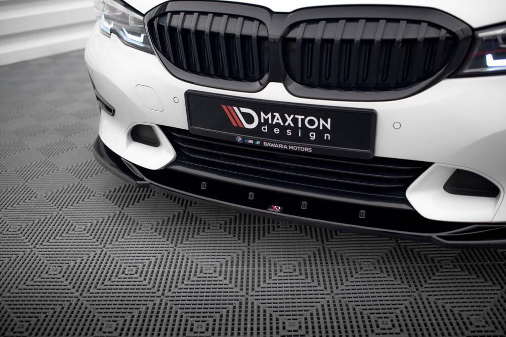 Front Lippe / Front Splitter / Frontansatz V.2 für BMW 3er G20 / G21 Sport Line von Maxton Design