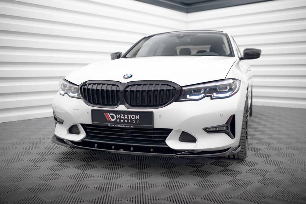 Front Lippe / Front Splitter / Frontansatz V.2 für BMW 3er G20 / G21 Sport Line von Maxton Design