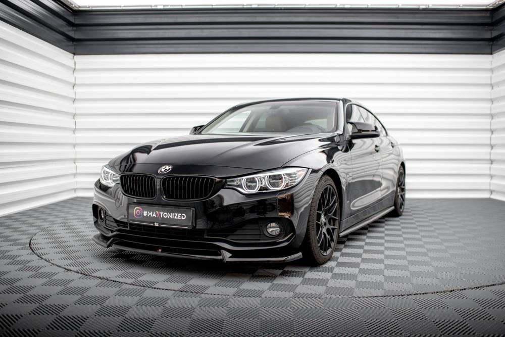 Front Lippe / Front Splitter / Frontansatz V.2 für BMW 4 Grand Coupe F36 von Maxton Design