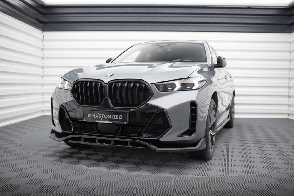 Front Lippe / Front Splitter / Frontansatz V.2 für BMW X6 M-Paket G06 Facelift von Maxton Design