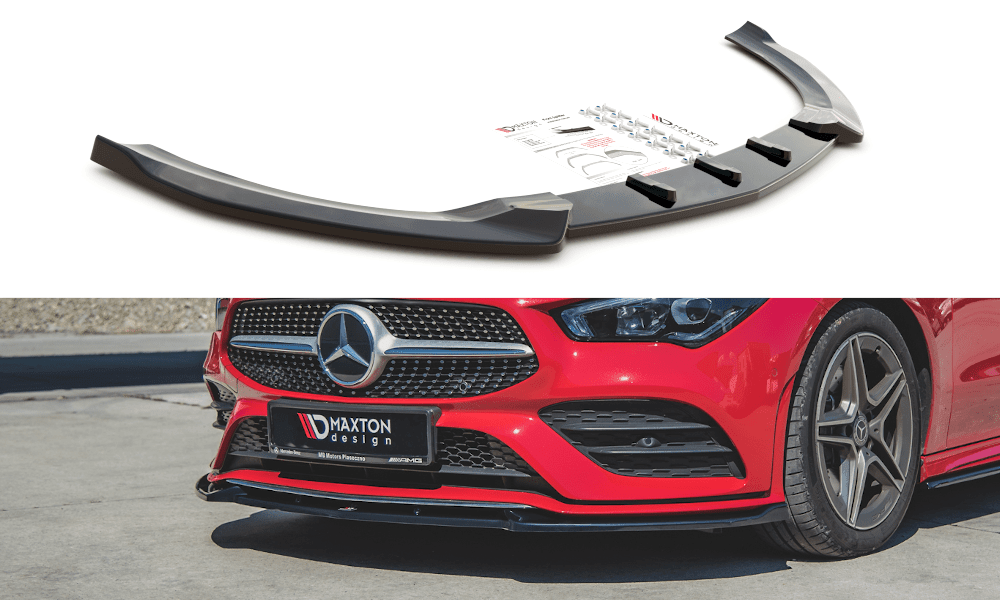 Front Lippe / Front Splitter / Frontansatz V.2 Mercedes CLA AMG-Line C118 von Maxton Design
