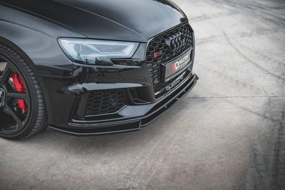 Front Lippe / Front Splitter / Frontansatz V.4 für Audi RS3 8V Facelift Sportback von Maxton Design