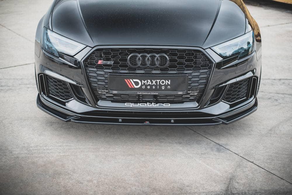 Front Lippe / Front Splitter / Frontansatz V.4 für Audi RS3 8V Facelift Sportback von Maxton Design