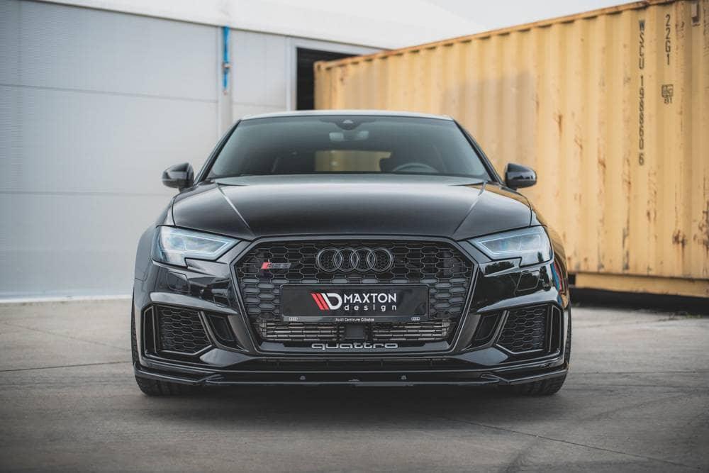 Front Lippe / Front Splitter / Frontansatz V.4 für Audi RS3 8V Facelift Sportback von Maxton Design
