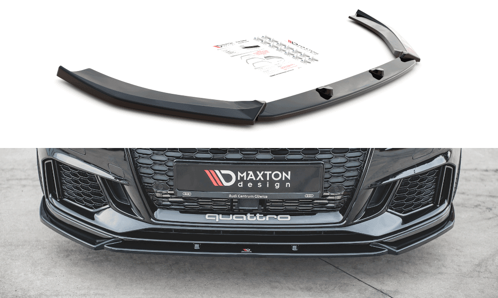 Front Lippe / Front Splitter / Frontansatz V.4 für Audi RS3 8V Facelift Sportback von Maxton Design