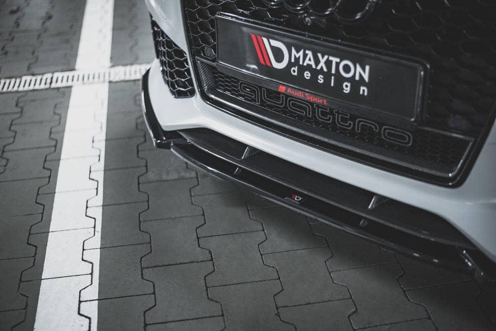 Front Lippe / Front Splitter / Frontansatz V.4 für Audi RS6 C7 von Maxton Design