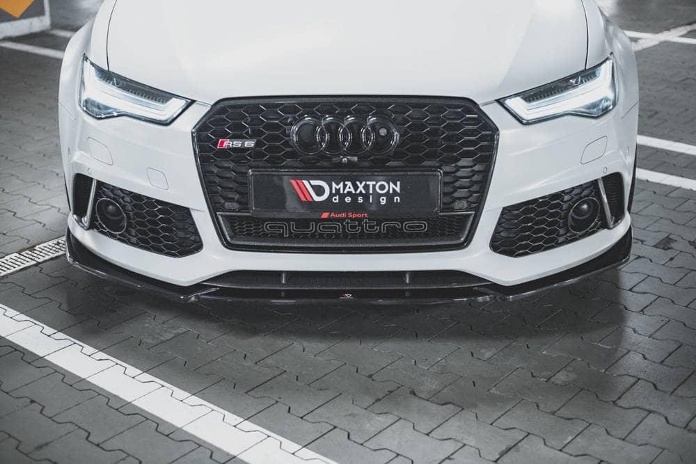 Front Lippe / Front Splitter / Frontansatz V.4 für Audi RS6 C7 von Maxton Design