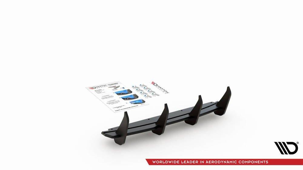 Zentraler Hinterer Splitter für Audi A6 Avant C8 S-Line von Maxton Design