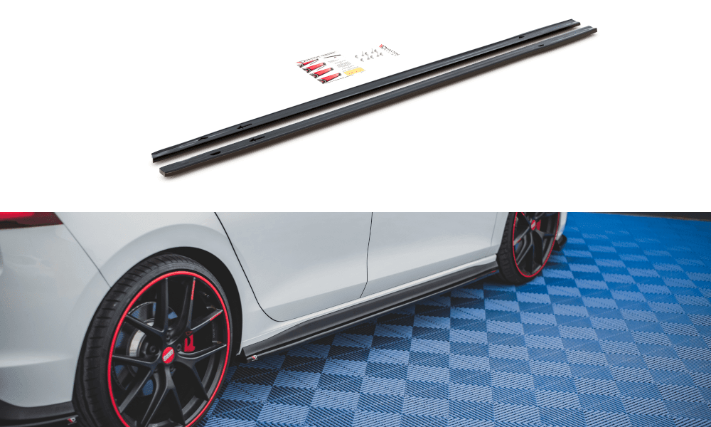 Side skirt extension for VW Golf 8 GTI by Maxton Design
