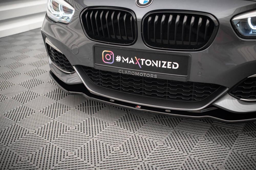 Front Splitter / Cup Schwert / Frontansatz V.1 für BMW 1 F20/F21 M-Power Facelift von Maxton Design